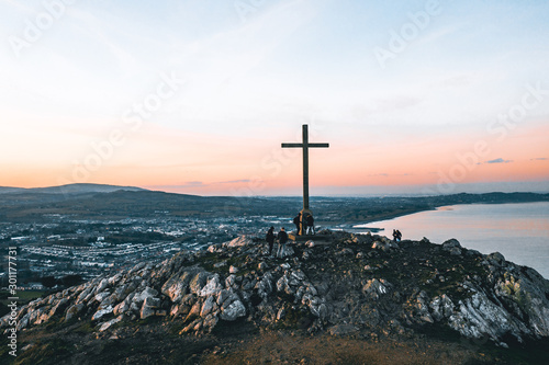 At The Top Of The Bray's Mountain, Ireland.