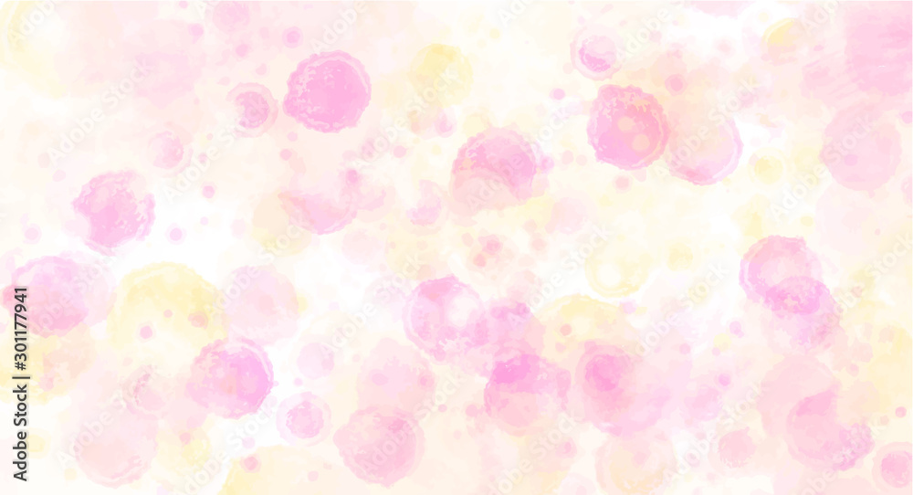 Pink watercolor background for your design, watercolor background concept, vector.