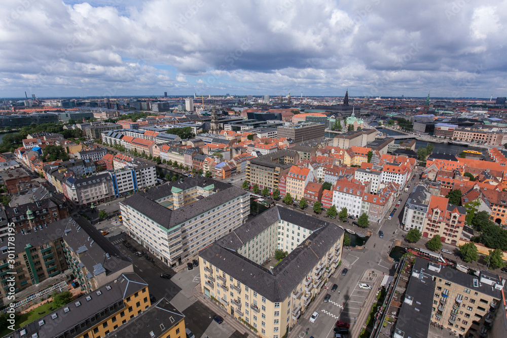 デンマーク、コペンハーゲン、救世主教会からの眺め 2016年7月