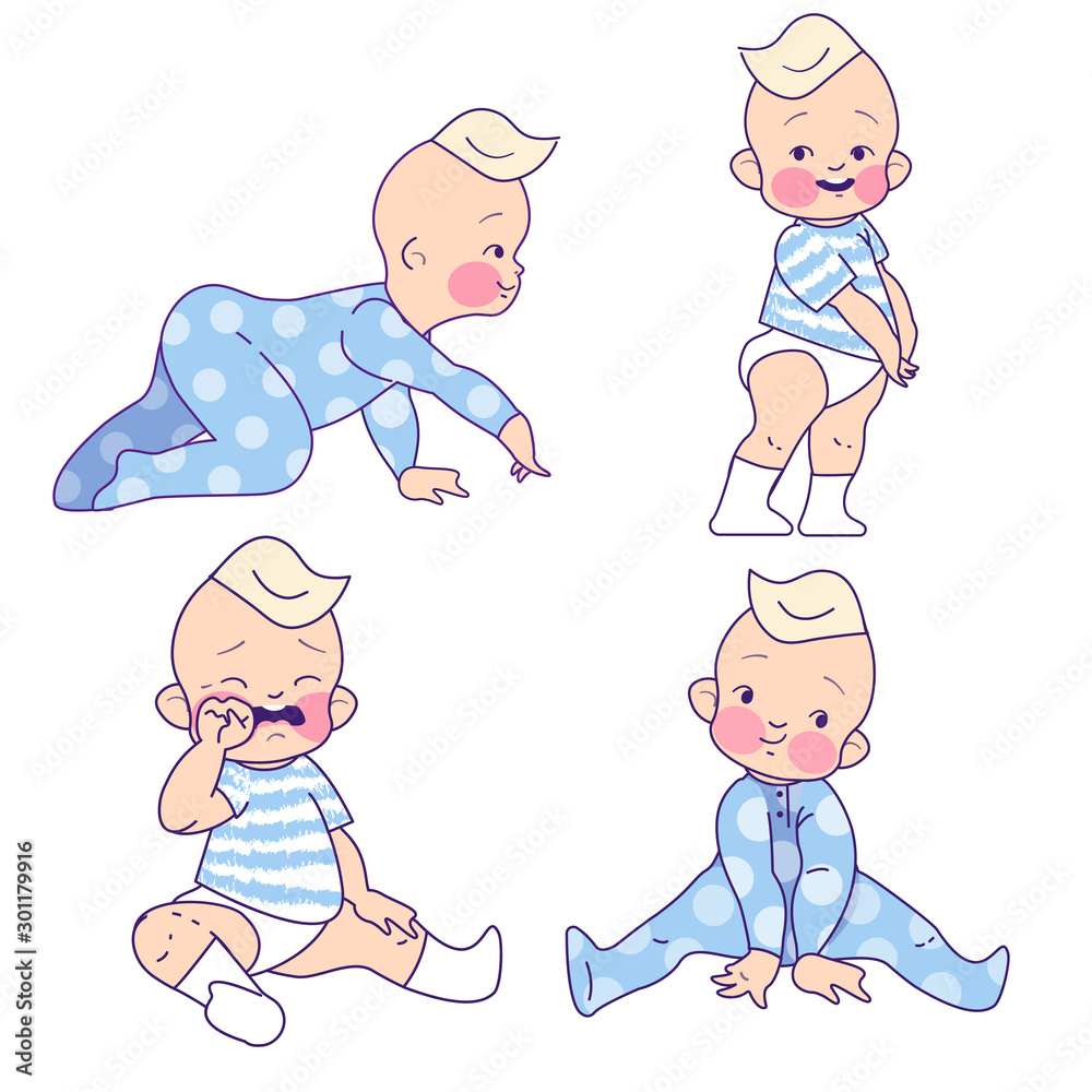 cute baby girl toddler with different poses and emotions. for toys shop, kids store, kindergarten posters, promo, banners cute baby girl toddler with different poses and emotions. for toys shop, kids store, kindergarten posters, promo, banners