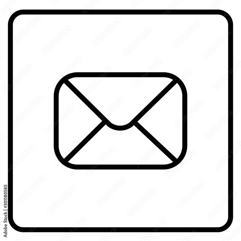 Envelope icon vector illustration isolated Envelope icon vector illustration isolated