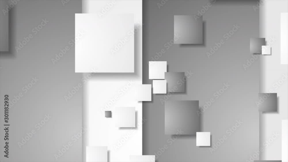 Grey and white squares abstract technical background. Geometric corporate motion design. Seamless looping. Video animation Ultra HD 4K 3840x2160 Grey and white squares abstract technical background. Geometric corporate motion design. Seamless looping. Video animation Ultra HD 4K 3840x2160