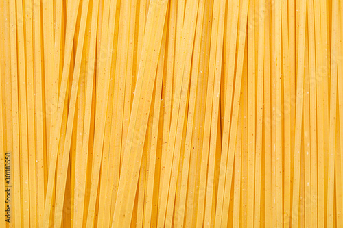 Heap of dry pasta, top view