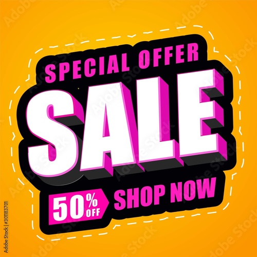 text effect header special offer final sale design element promotional, abstract background, colorful with special effect