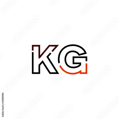 Free Download Letter KG logo icon design template elements - GFXLoad