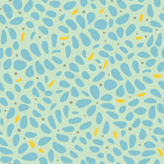 Fototapete Organische Formen Botanisches Doodle Muster mit Blättern  © Corpholia Design 
