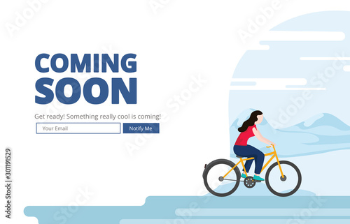 Coming soon website template. Coming soon landing page design. Coming soon page for a new website. We are launching soon – Illustration