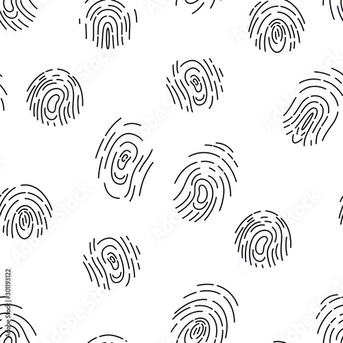 Abstract background Fingerprint icons isolated. Identification symbol. Biometric authorization. Recognition, unlocking data, device, phone, computer. Concept Cybersecurity. Id app vector line sign.