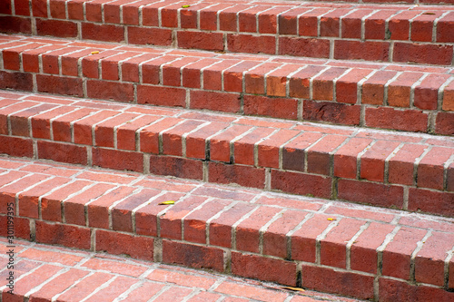 Seen on St. Simons Island, Georgia, these traditional wide brick steps convey an elegant sense of history and timelessness to homes throughout the southern USA. photo