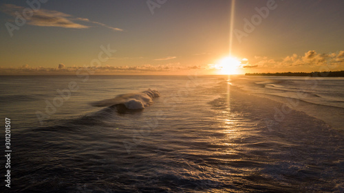 Sunset waves