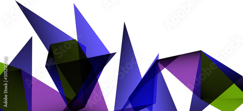 Triangle geometric background in trendy style on light background. Retro vector illustration. Colorful bright. Trendy modern style. Vector business illustration.