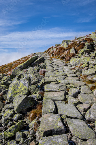 Obraz na płótnie Stone walkway in Low Tatra Mountains, Slovakia w salonie