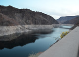Spring in Nevada: Early Morning View of Lake Mead in the Black Canyon on the Colorado River Just Upstream of the Hoover Dam