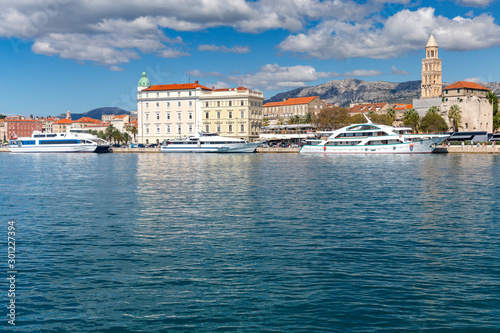 Split. City embankment on a sunny day. © pillerss
