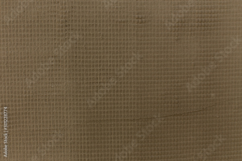 Abstract texture of wet glue layer. Pattern of dry putty cover. Grunge background of thermal mortar on house wall. Plastering slabs of mineral wool (rockwool, cotton) insulation with mesh and glue