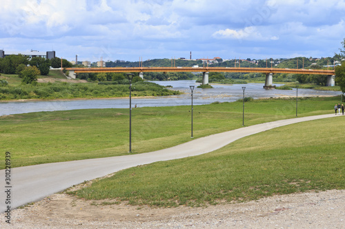 Wallpaper Mural Bridge over the river in Kaunas. Torontodigital.ca