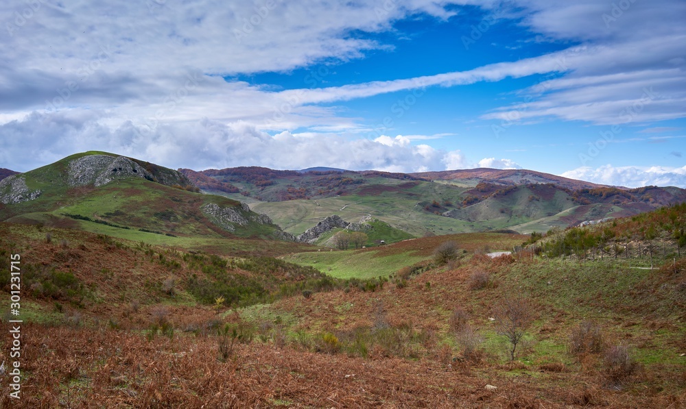 Fototapeta premium Altopiani sui monti nebrodi, zone di pascolo