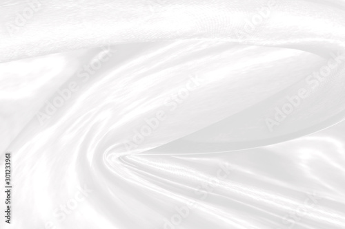 soft white shine fabric abstract curve white background