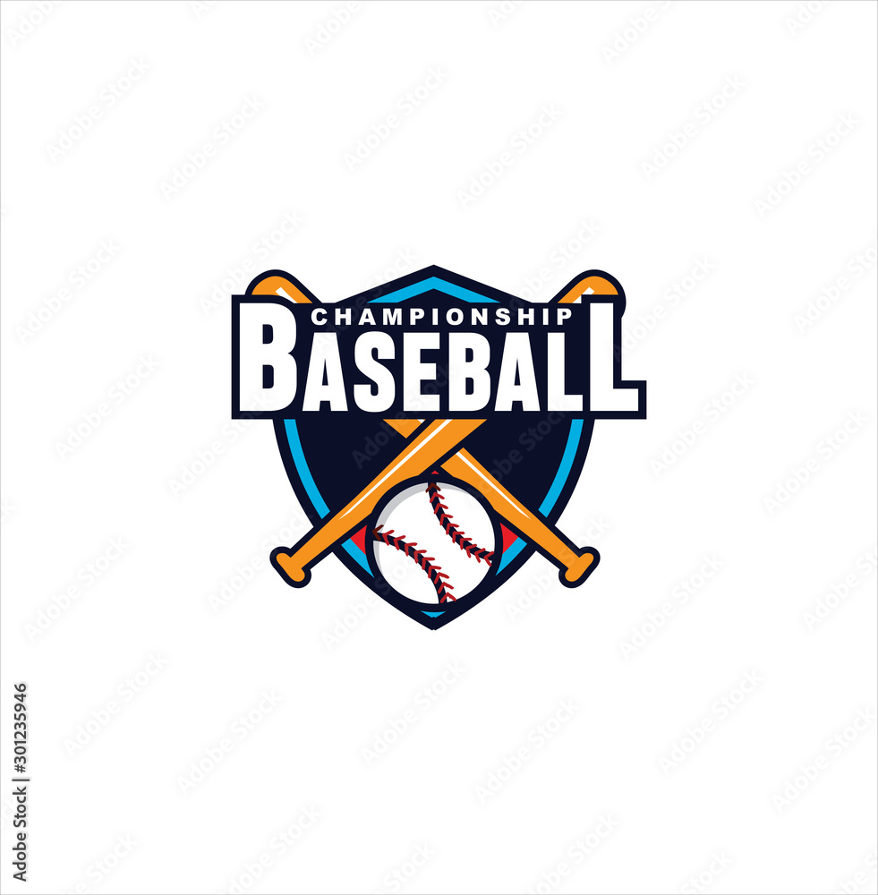 Baseball Championship Logo Design Inspiration. Template Logo . Baseball Logo  Template . Bold, Playful, Training Logo Design Stock Illustration -  Illustration of isolated, object: 173898242