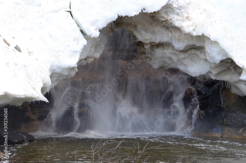 Fototapeta Naklejka Na Ścianę i Meble -  Close-up winter falls