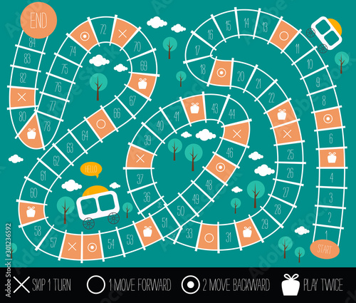 Board games, ladders game, Vector illustrations