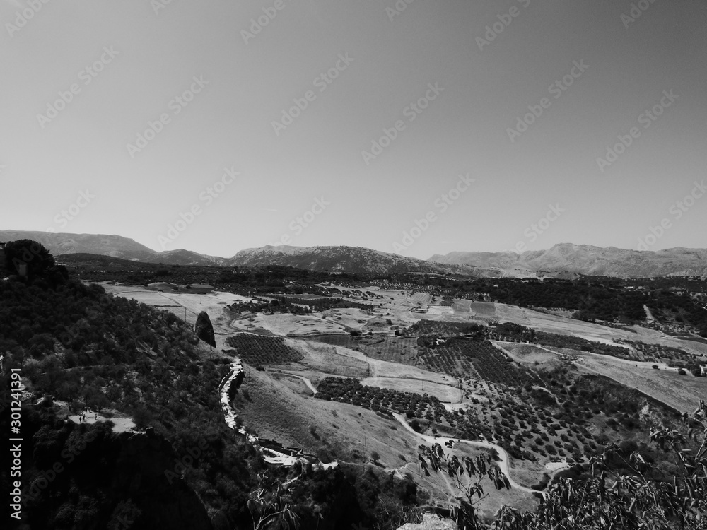 aerial view of mountains