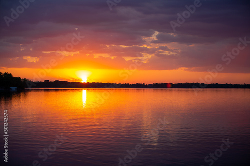 Sunset 2 Over Norway Lake