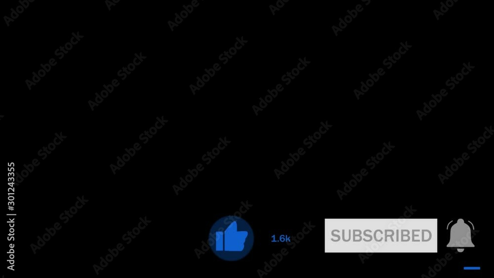 Animated subscribe button with like thumb notification bell and like count Animated subscribe button with like thumb notification bell and like count