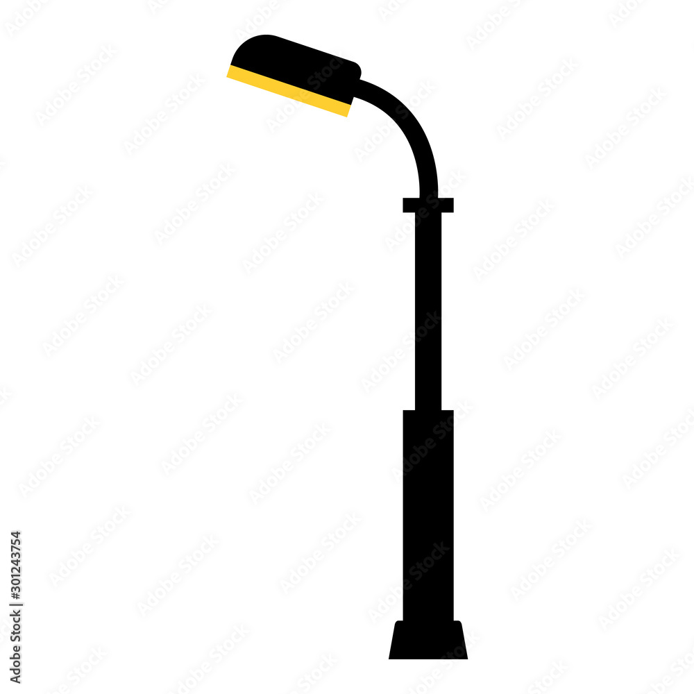 Street light black silhouette isolated on white background. Set of modern and vintage street lights. Elements for landscape construction. Vector illustration for any design. Street light black silhouette isolated on white background. Set of modern and vintage street lights. Elements for landscape construction. Vector illustration for any design.