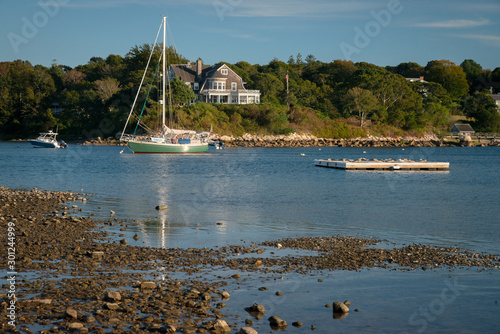 Low tide at Quissett harbor near Falmouth MA