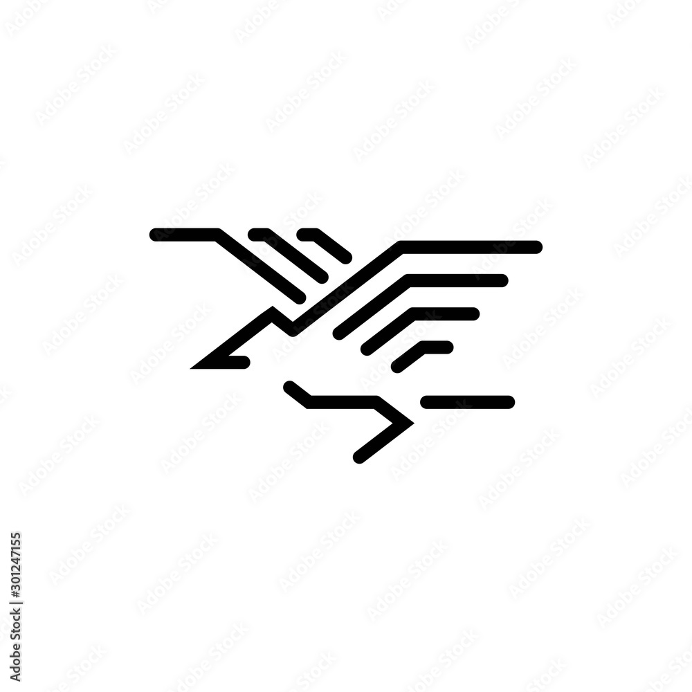 Bird icon logo design vector template Bird icon logo design vector template