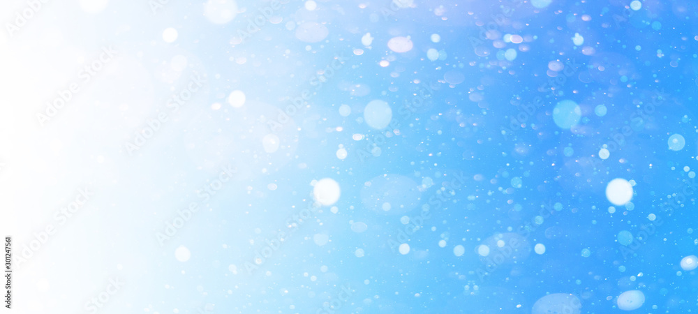 snowflakes snow blue sky - winter background banner long