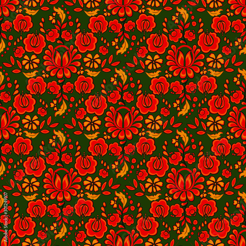 Floral seamless pattern. Decorativa wallpaper, background. Holiday card