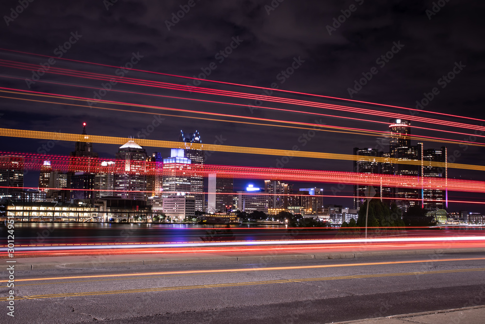 city traffic at night