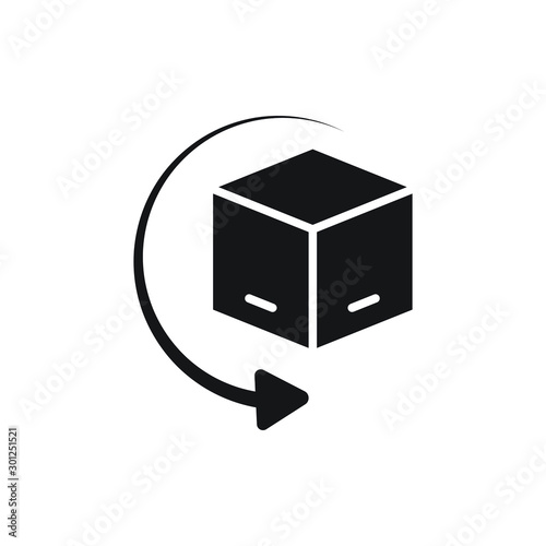 return package icon design isolated on white background. Vector illustration