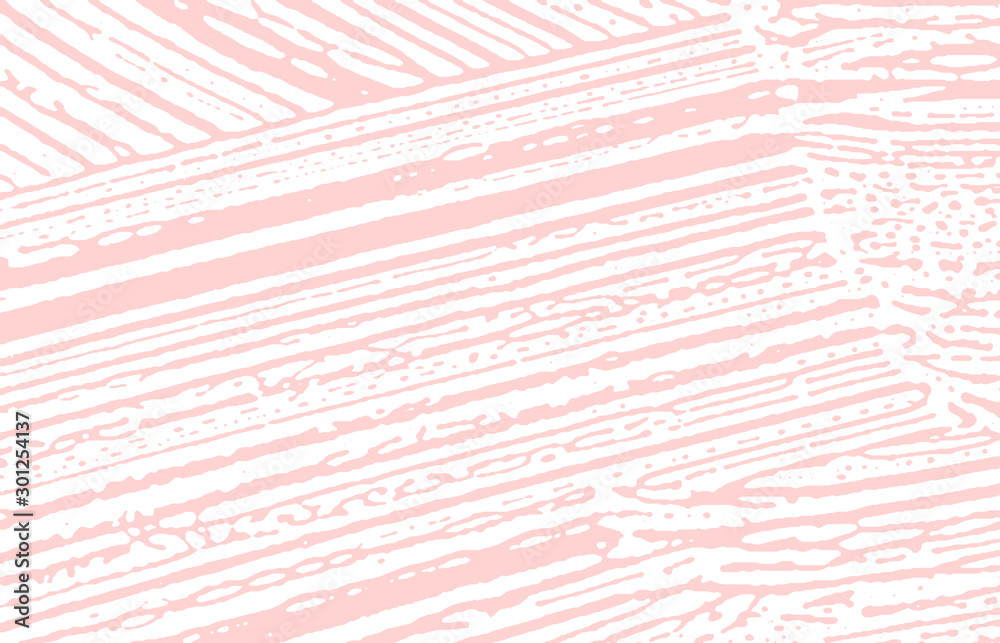 Grunge texture. Distress pink rough trace. Fetchin