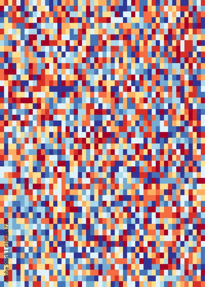 Fototapeta premium Colorful Number 'pi' Data Visualisation Art Computational Generative illustration