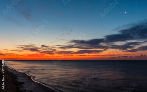 Sunrise at coast of the sea. Black Sea. Summer 2019 Ukraine © Андрей Косенко