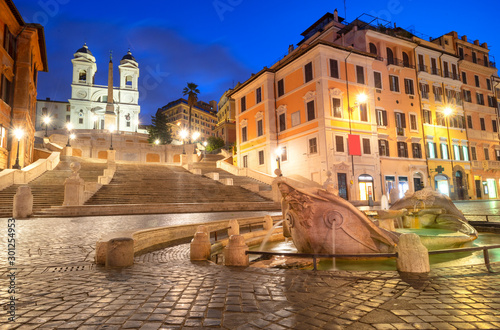 Spanish Steps at morning, Rome, Italy