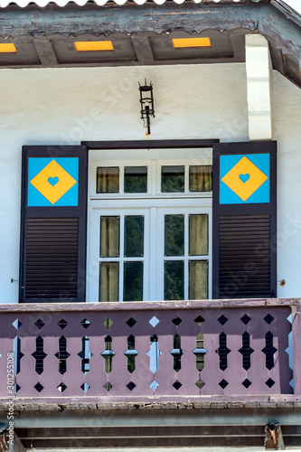 Windows, doors, elements and decorations of houses and buildings