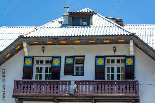 Windows, doors, elements and decorations of houses and buildings