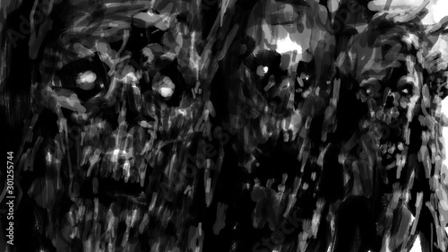 Scary zombies image for Hal...