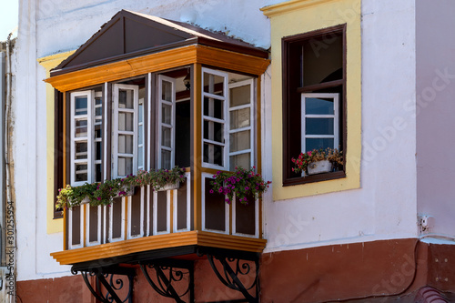 Windows, doors, elements and decorations of houses and buildings