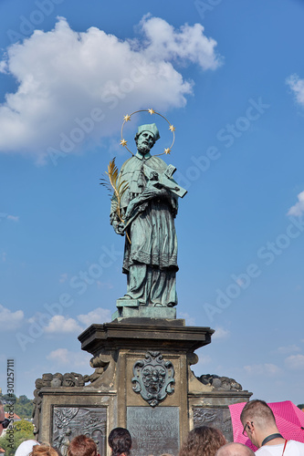 Statue of the saint in Prague, Czech Republic.