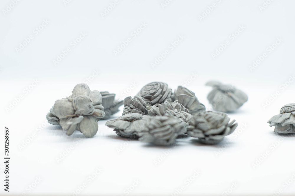 Grey Flower Decoration Close Up Grey Flower Decoration Close Up