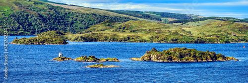Eileanan Dubha, Loch Alsh, and the Isle of Skye in the Highlands photo