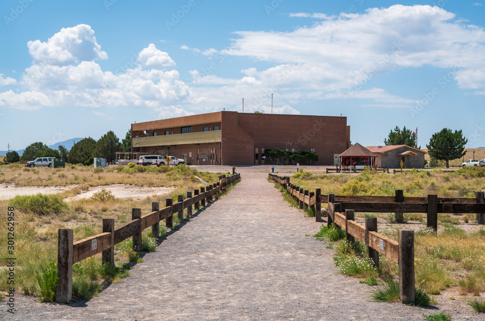 Walking Trail and building at the Very Large Array