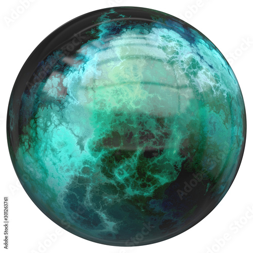 Schilderij op canvas green sphere