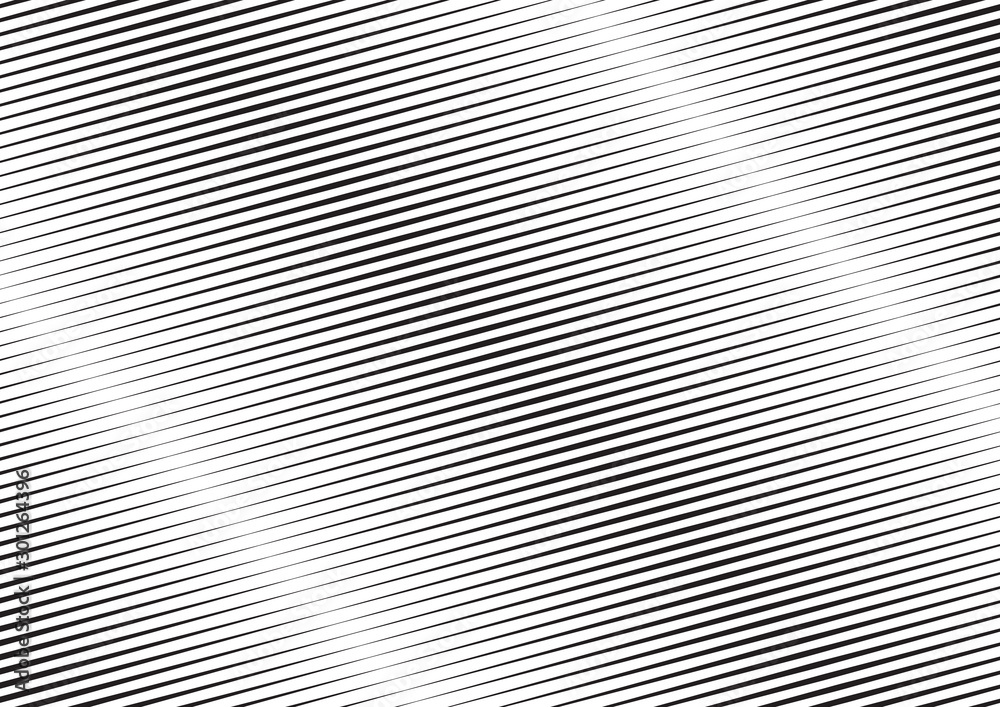Abstract background with lines of variable thickness. Monochrome line pattern.  Vector modern pop art texture for poster, banner, sites, business cards, cover, postcard, design, labels, stickers.