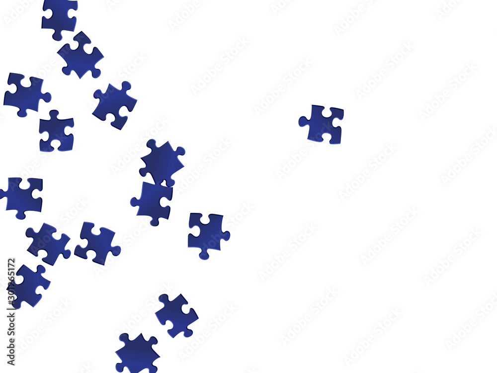 Abstract riddle jigsaw puzzle dark blue parts Abstract riddle jigsaw puzzle dark blue parts